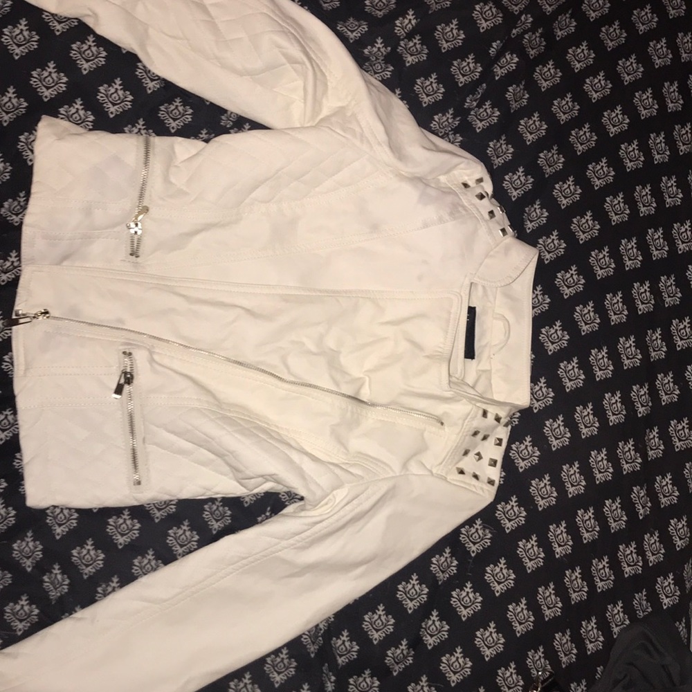 White Leather Jacket